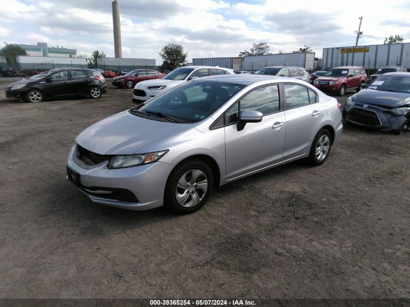 2015 Honda Civic Lx VIN: 19XFB2F53FE220851 Lot: 39365254