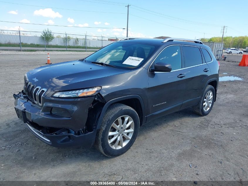 2016 Jeep Cherokee Limited VIN: 1C4PJMDS4GW120499 Lot: 39365400