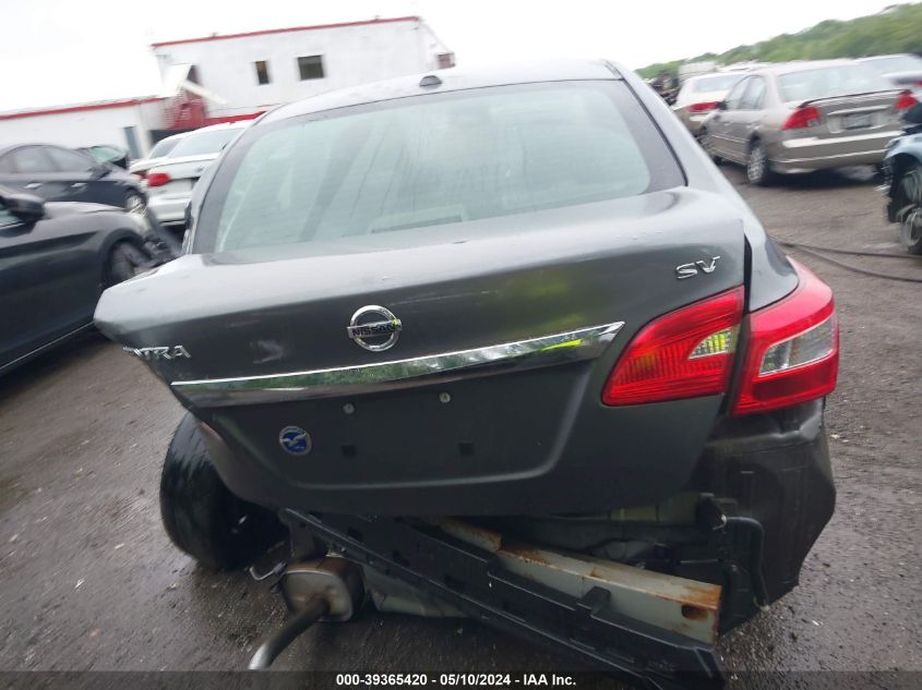 2017 Nissan Sentra Sv VIN: 3N1AB7APXHL654623 Lot: 39365420
