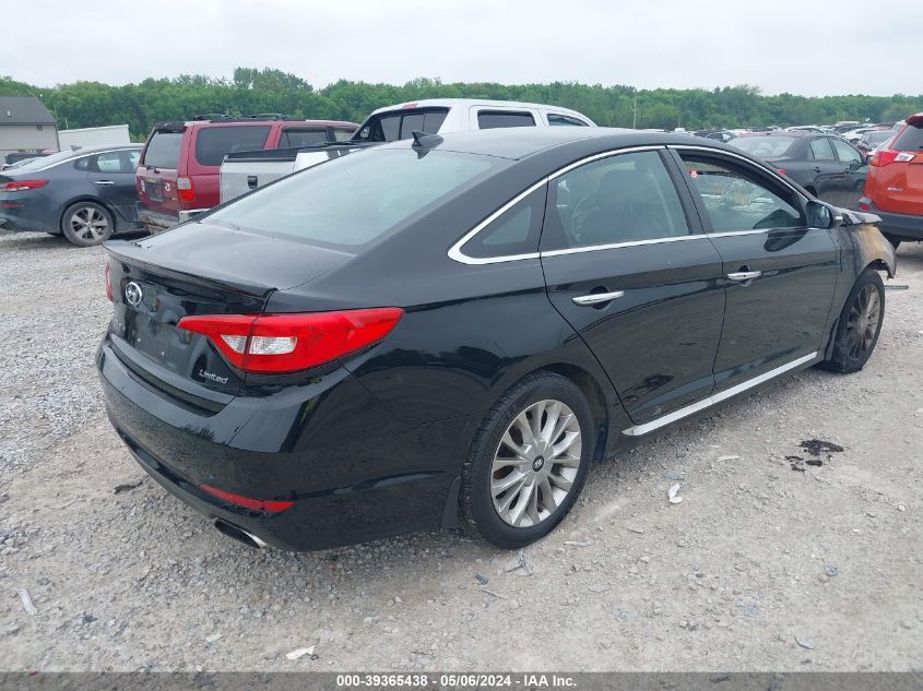 2015 Hyundai Sonata Limited VIN: 5NPE34AF1FH197019 Lot: 39365438