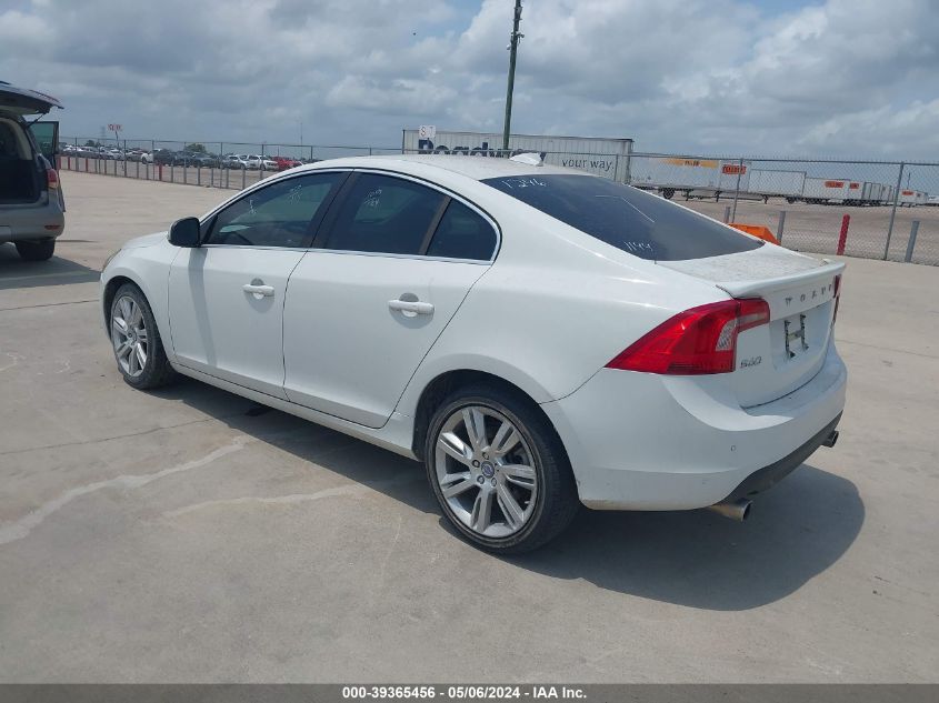 2013 Volvo S60 T5/T5 Platinum/T5 Premier/T5 Premier Plus VIN: YV1612FS8D2197144 Lot: 39365456