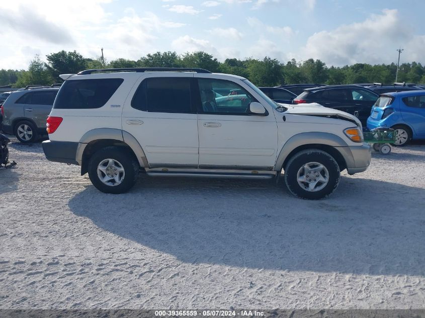 2002 Toyota Sequoia Sr5 V8 VIN: 5TDZT34AX2S087425 Lot: 39365559