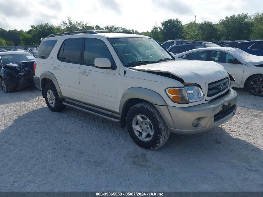 2002 Toyota Sequoia Sr5 V8 VIN: 5TDZT34AX2S087425 Lot: 39365559