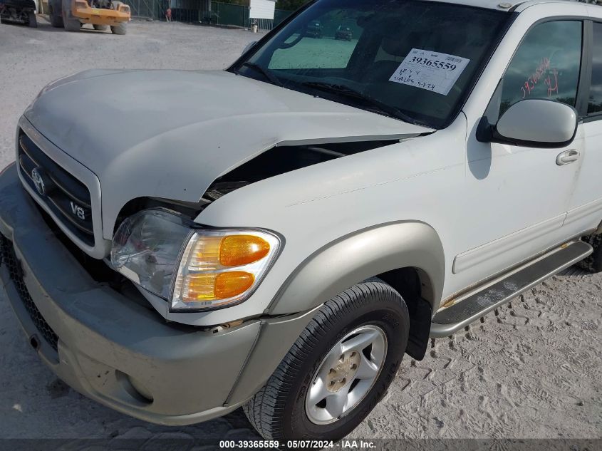 2002 Toyota Sequoia Sr5 V8 VIN: 5TDZT34AX2S087425 Lot: 39365559