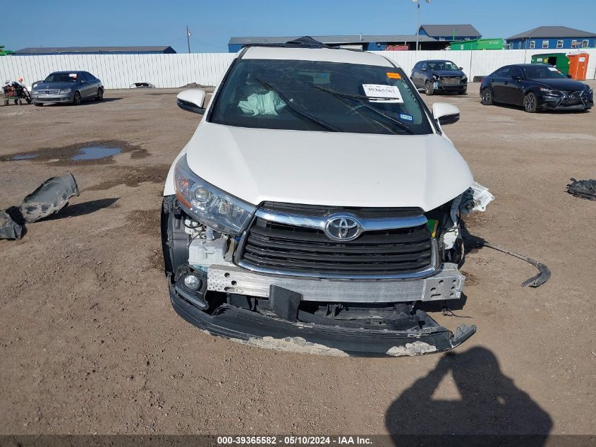 2016 Toyota Highlander Le VIN: 5TDZARFH5GS020709 Lot: 39365582