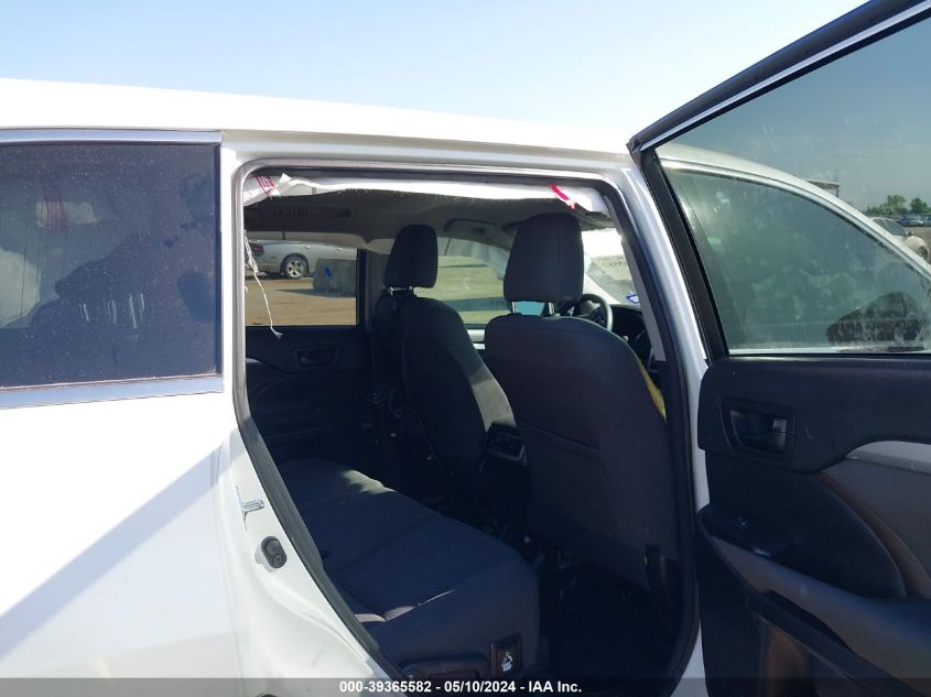 2016 Toyota Highlander Le VIN: 5TDZARFH5GS020709 Lot: 39365582