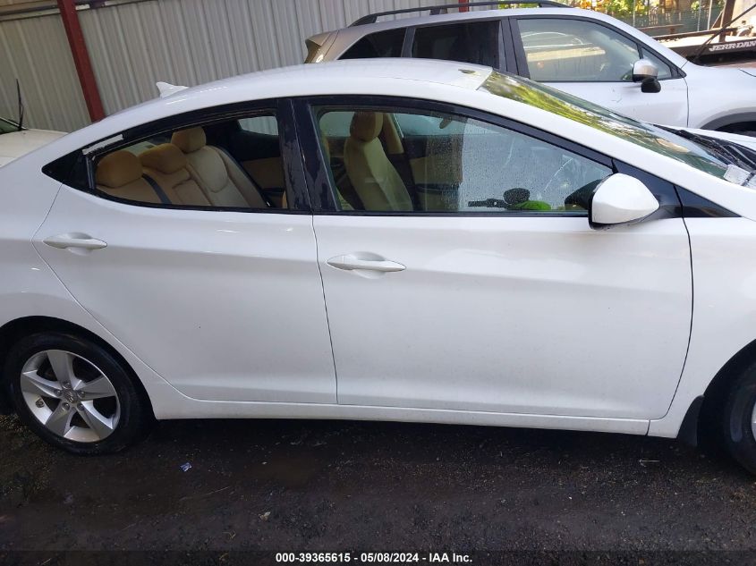 2013 Hyundai Elantra Gls VIN: 5NPDH4AE2DH268200 Lot: 39365615