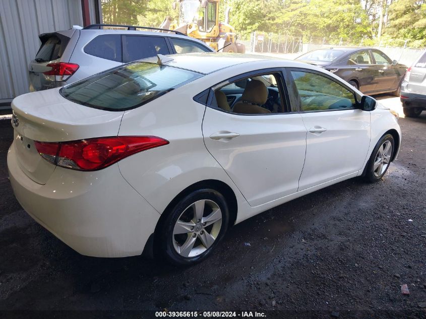 2013 Hyundai Elantra Gls VIN: 5NPDH4AE2DH268200 Lot: 39365615