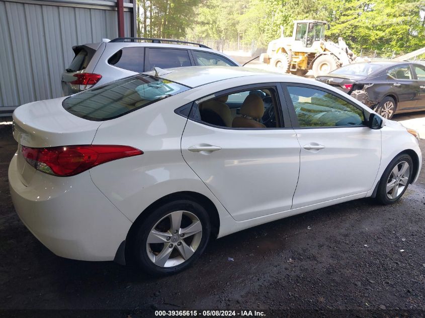 2013 Hyundai Elantra Gls VIN: 5NPDH4AE2DH268200 Lot: 39365615