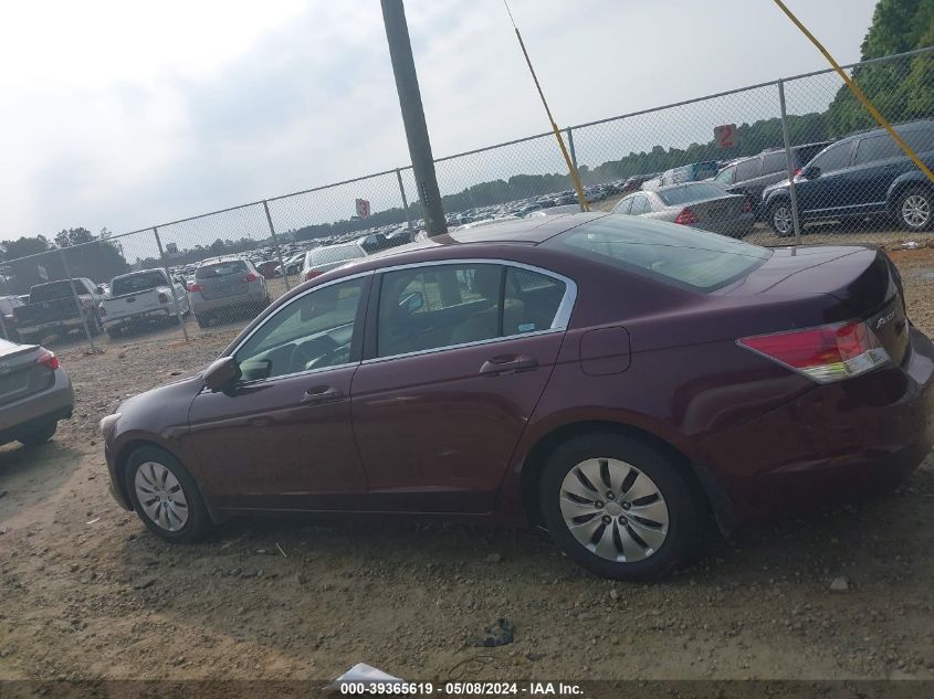 2008 Honda Accord 2.4 Lx VIN: 1HGCP26398A154266 Lot: 39365619