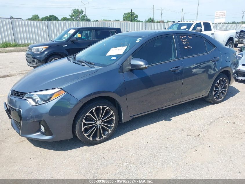 2015 Toyota Corolla S Plus VIN: 5YFBURHE2FP300462 Lot: 39365655