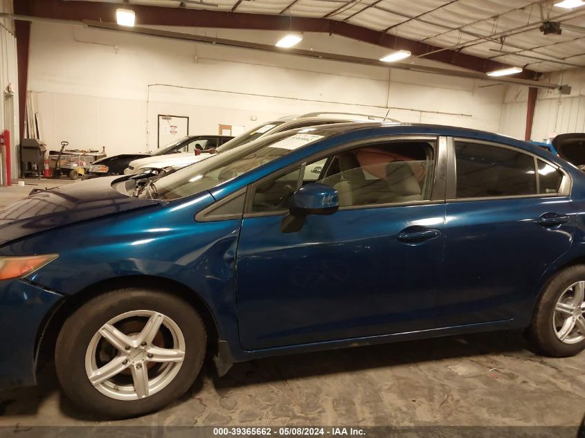 2012 Honda Civic Lx VIN: 2HGFB2F58CH582451 Lot: 39365662