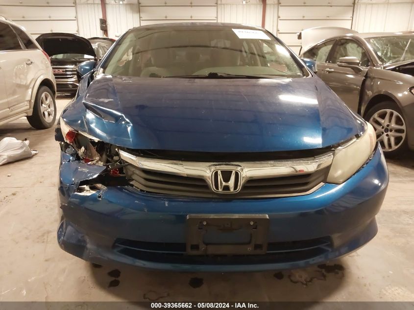 2012 Honda Civic Lx VIN: 2HGFB2F58CH582451 Lot: 39365662