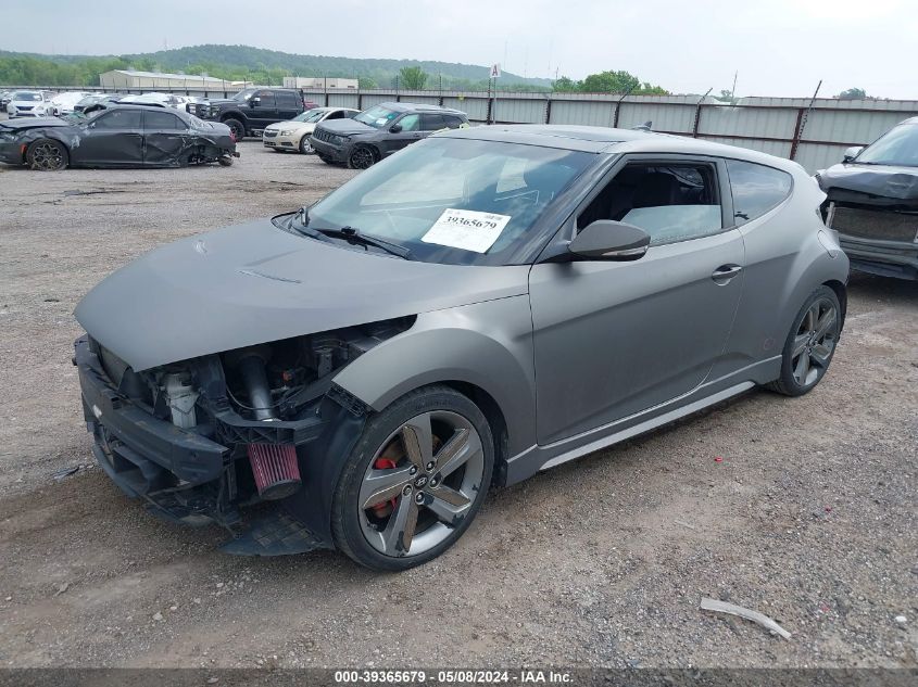 2015 Hyundai Veloster Turbo VIN: KMHTC6AE2FU230993 Lot: 39365679