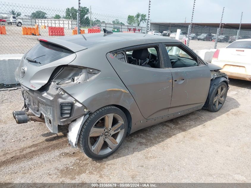 2015 Hyundai Veloster Turbo VIN: KMHTC6AE2FU230993 Lot: 39365679