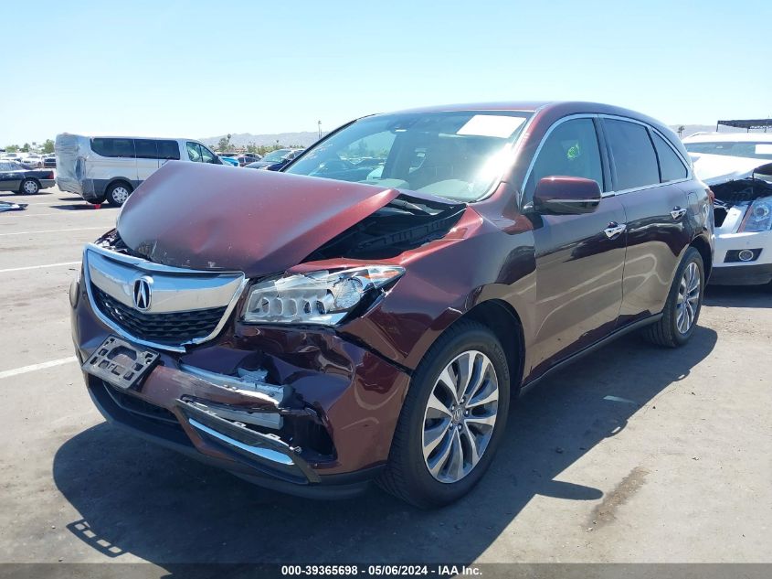 2015 Acura Mdx Technology Package VIN: 5FRYD4H48FB027641 Lot: 39365698