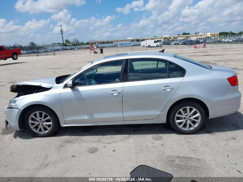 2012 Volkswagen Jetta 2.5L Se VIN: 3VWDP7AJ6CM309192 Lot: 39365709