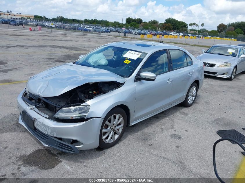 2012 Volkswagen Jetta 2.5L Se VIN: 3VWDP7AJ6CM309192 Lot: 39365709