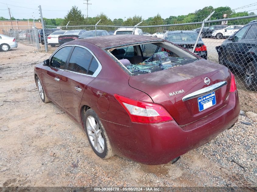 2009 Nissan Maxima 3.5 S VIN: 1N4AA51E49C839515 Lot: 39365778