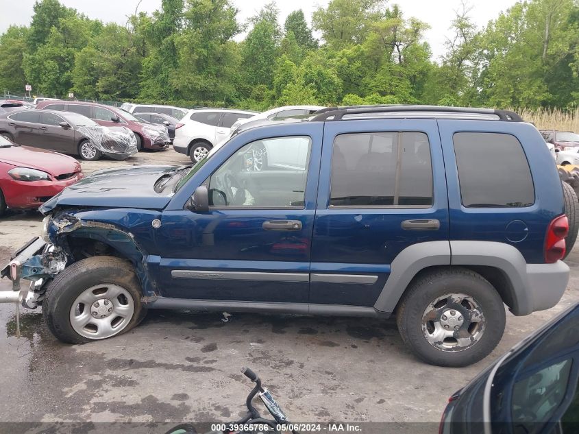 2005 Jeep Liberty Sport VIN: 1J4GL48KX5W571528 Lot: 39365786