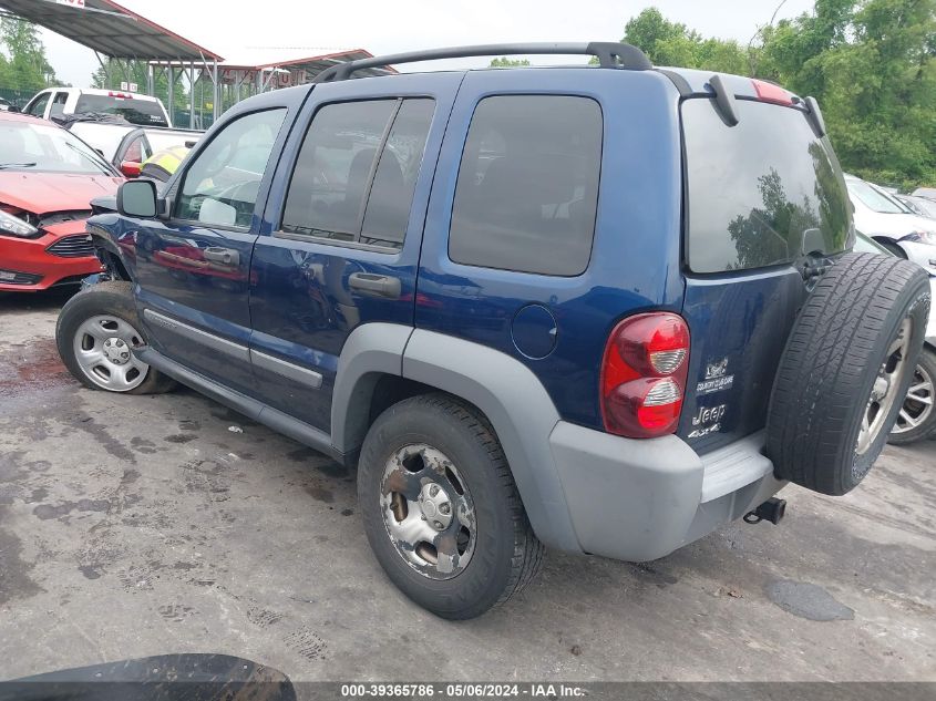 2005 Jeep Liberty Sport VIN: 1J4GL48KX5W571528 Lot: 39365786