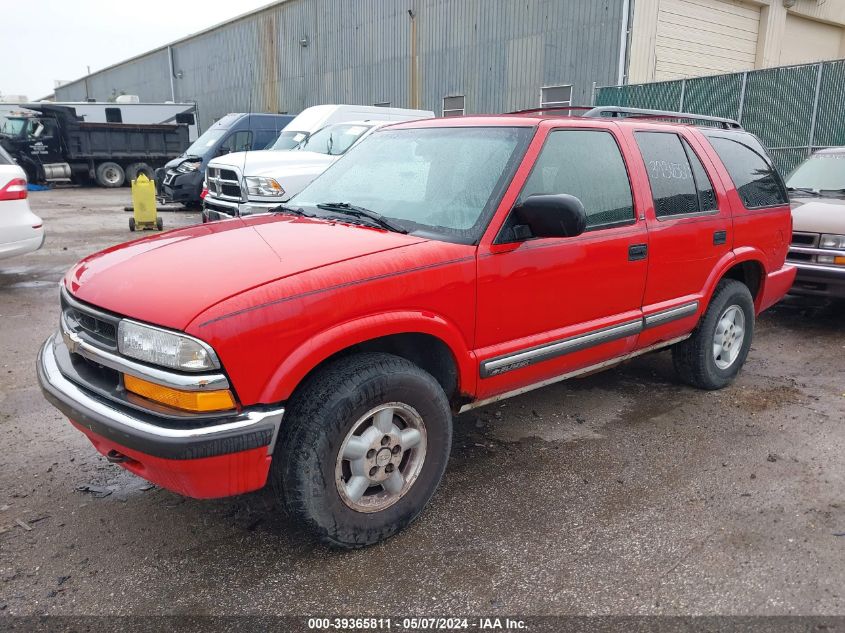 2000 Chevrolet Blazer Ls VIN: 1GNDT13W0Y2402154 Lot: 39365811