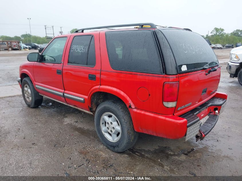 2000 Chevrolet Blazer Ls VIN: 1GNDT13W0Y2402154 Lot: 39365811