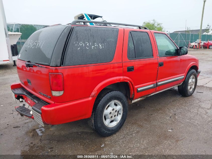 2000 Chevrolet Blazer Ls VIN: 1GNDT13W0Y2402154 Lot: 39365811