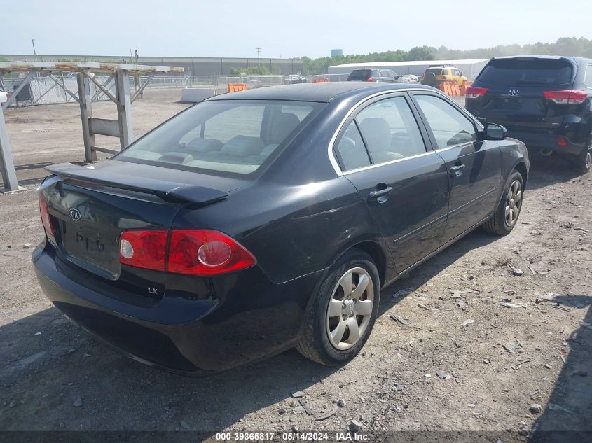 2008 Kia Optima Lx VIN: KNAGE123385268288 Lot: 39365817