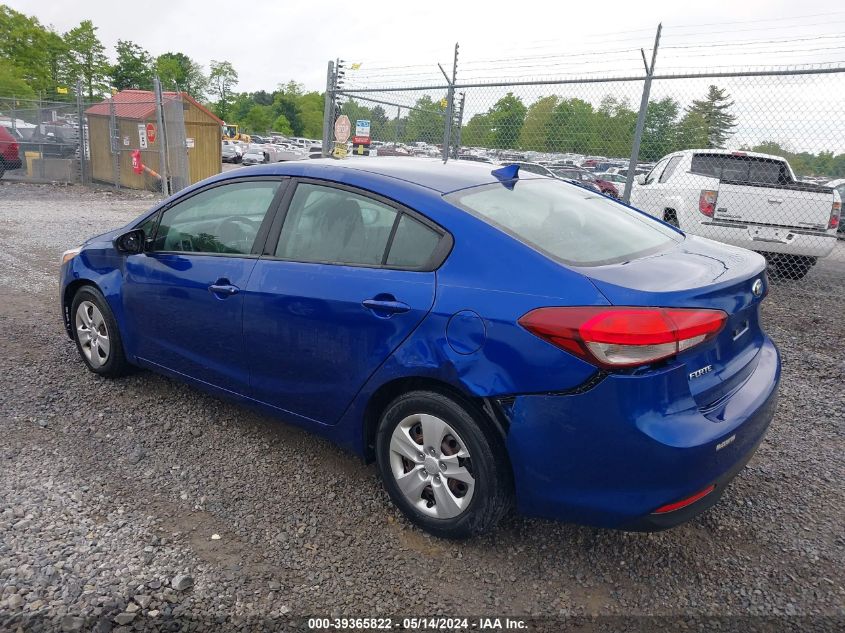 2017 Kia Forte Lx VIN: 3KPFK4A77HE044393 Lot: 39365822