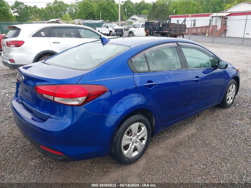 2017 Kia Forte Lx VIN: 3KPFK4A77HE044393 Lot: 39365822