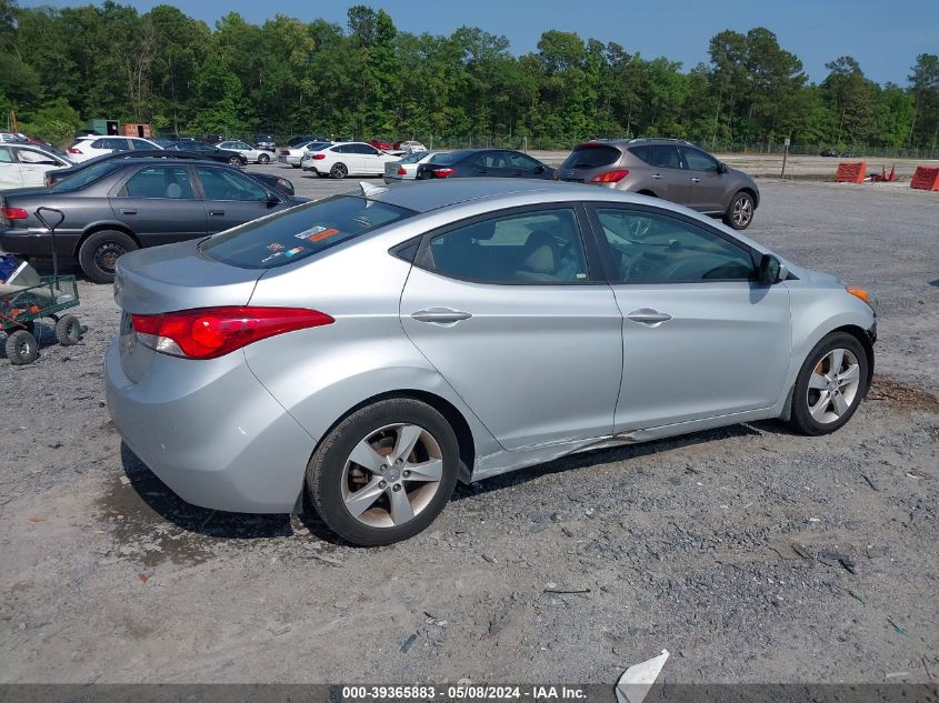 2013 Hyundai Elantra Gls VIN: 5NPDH4AE2DH270786 Lot: 39365883