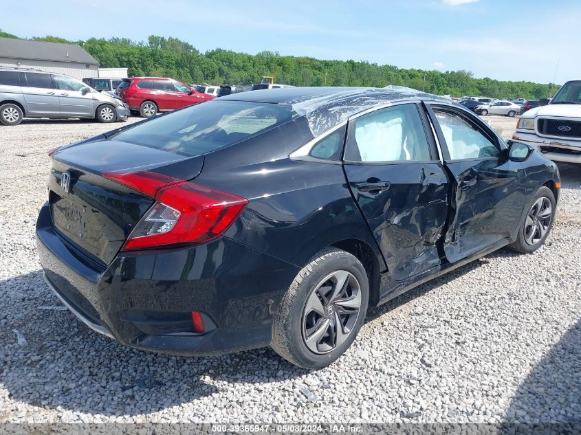 2020 Honda Civic Lx VIN: 19XFC2F63LE028721 Lot: 39365947