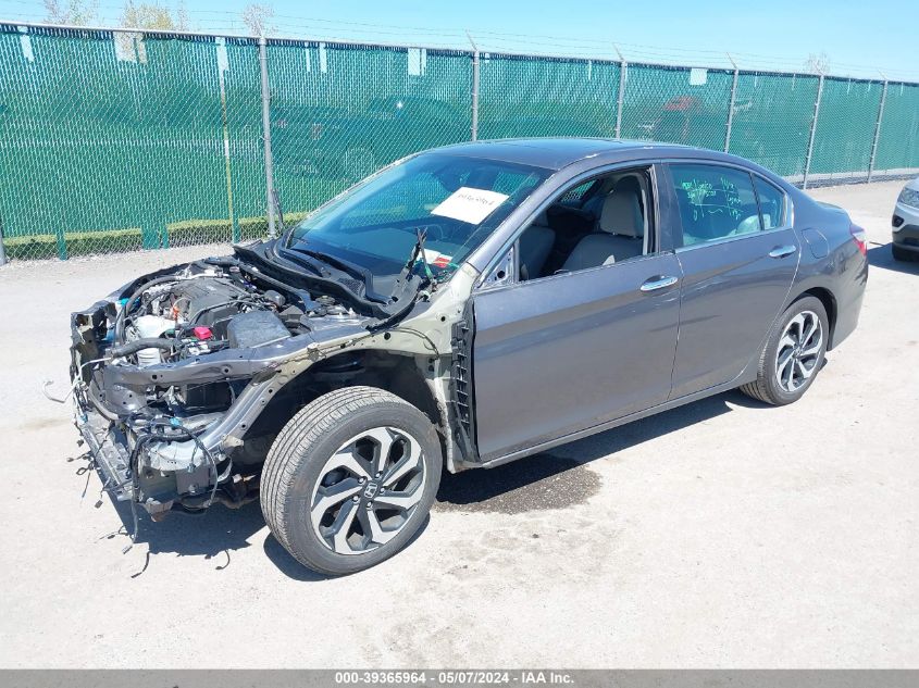 2016 Honda Accord Ex-L VIN: 1HGCR2F83GA215261 Lot: 39365964