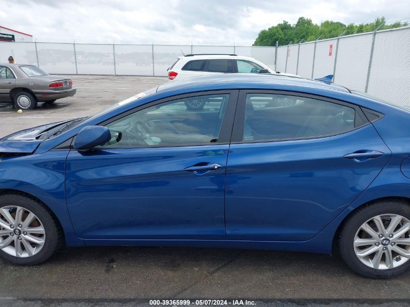 2014 Hyundai Elantra Se VIN: KMHDH4AE0EU157289 Lot: 39365999