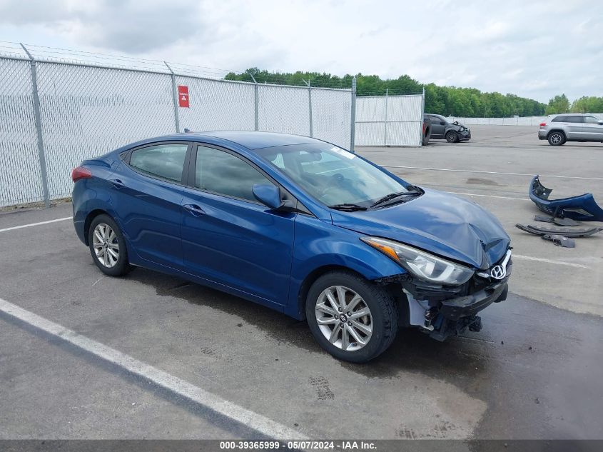 2014 Hyundai Elantra Se VIN: KMHDH4AE0EU157289 Lot: 39365999