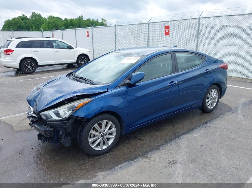 2014 Hyundai Elantra Se VIN: KMHDH4AE0EU157289 Lot: 39365999