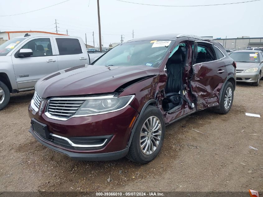 2018 Lincoln Mkx Select VIN: 2LMPJ6KR4JBL46952 Lot: 39366010