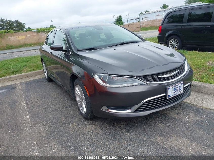 2016 Chrysler 200 Limited VIN: 1C3CCCABXGN181454 Lot: 39366088