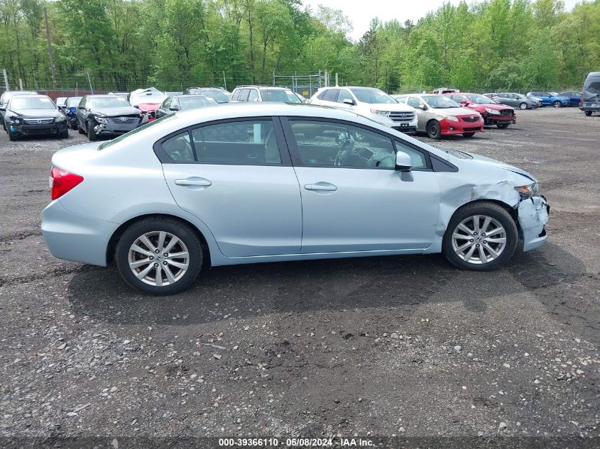 2012 Honda Civic Ex VIN: 19XFB2F81CE324213 Lot: 39366110