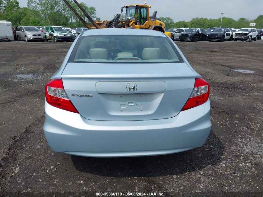 2012 Honda Civic Ex VIN: 19XFB2F81CE324213 Lot: 39366110