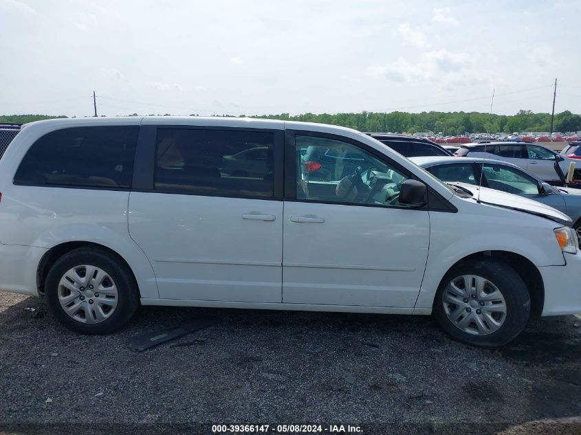 2016 Dodge Grand Caravan Se VIN: 2C4RDGBG7GR258417 Lot: 39366147