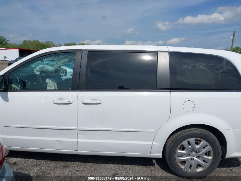 2016 Dodge Grand Caravan Se VIN: 2C4RDGBG7GR258417 Lot: 39366147