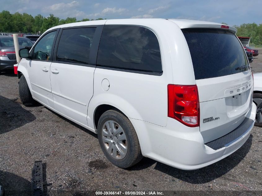 2016 Dodge Grand Caravan Se VIN: 2C4RDGBG7GR258417 Lot: 39366147