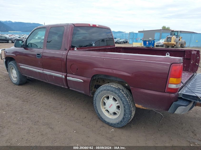 2001 GMC Sierra 1500 Sle VIN: 1GTEK19T01E148639 Lot: 39366162