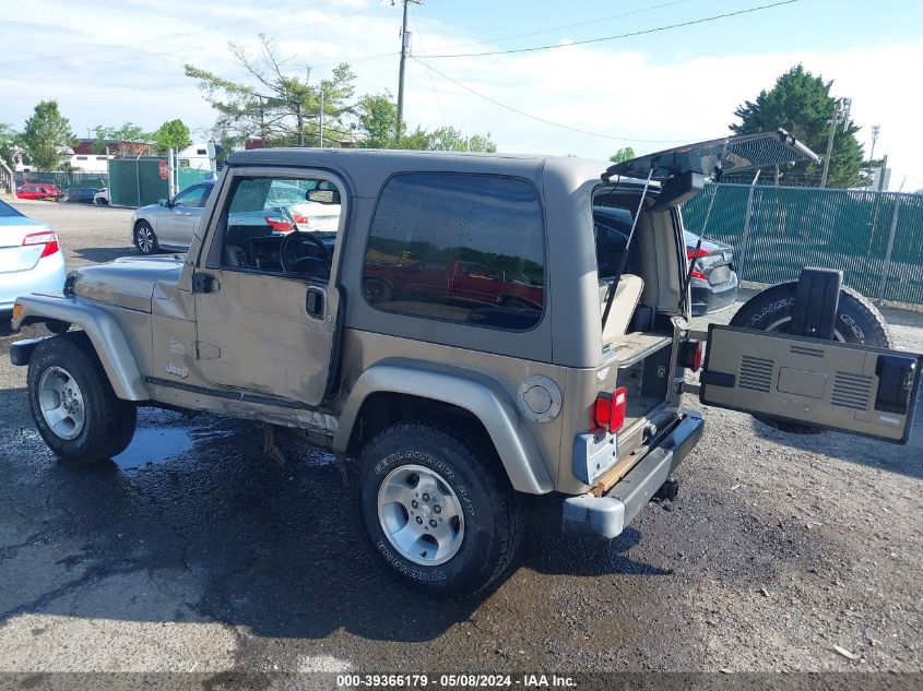 2003 Jeep Wrangler Sahara VIN: 1J4FA59S73P360431 Lot: 39366179