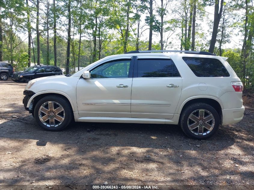 2012 GMC Acadia Denali VIN: 1GKKRTED0CJ143724 Lot: 39366243