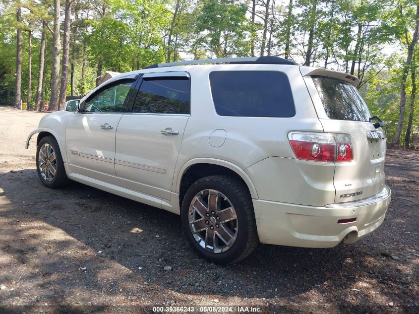 2012 GMC Acadia Denali VIN: 1GKKRTED0CJ143724 Lot: 39366243