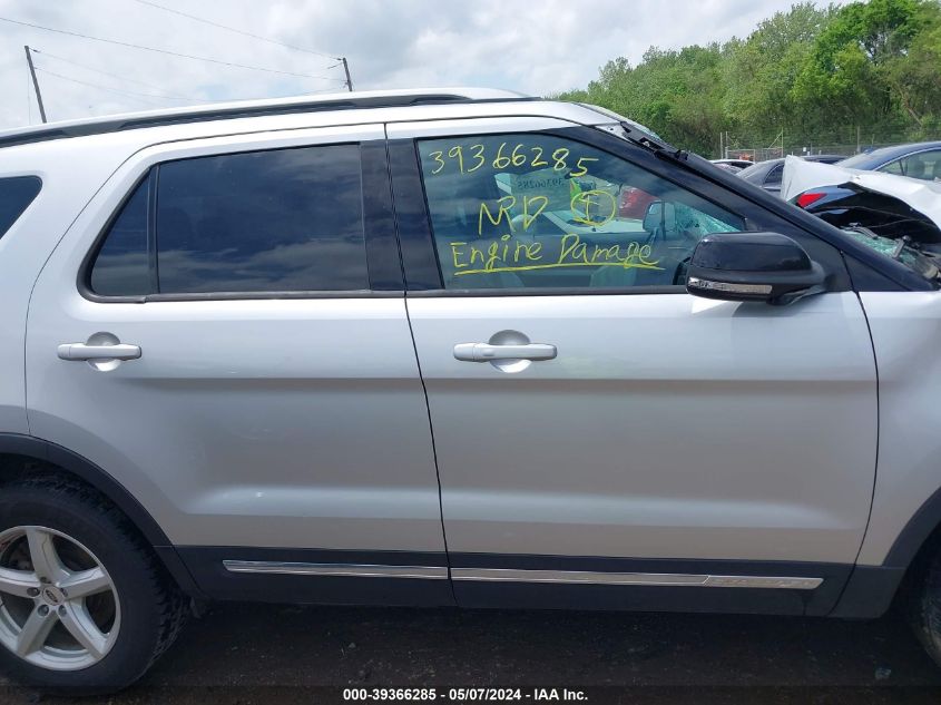 2016 Ford Explorer Xlt VIN: 1FM5K8D81GGA24027 Lot: 39366285