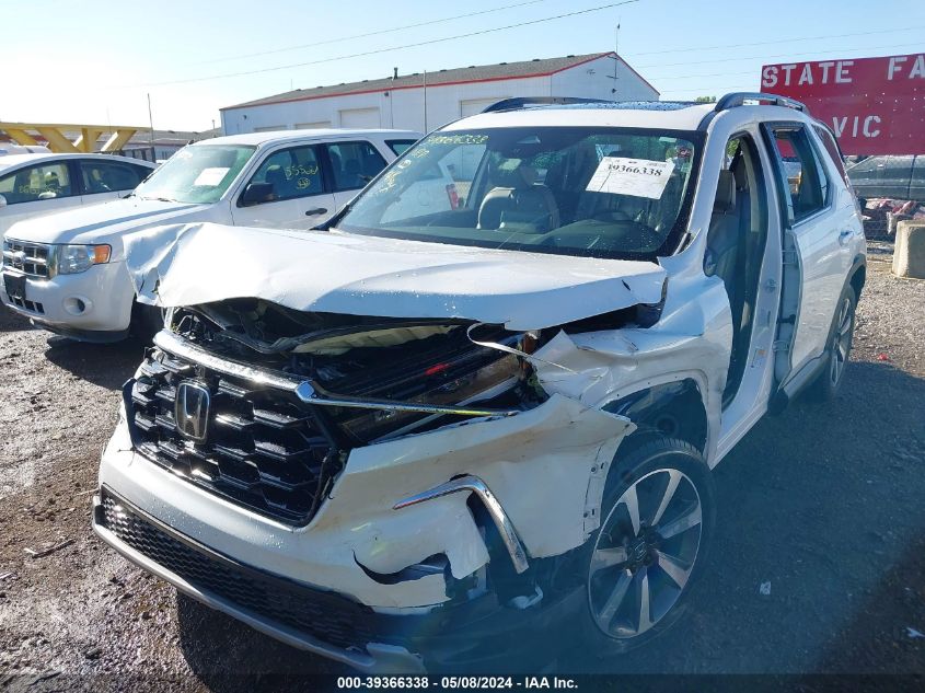 2023 Honda Pilot Awd Elite VIN: 5FNYG1H81PB005721 Lot: 39366338